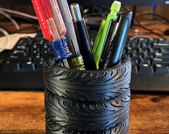 3D Printed Stacked Tire Pen Holder – Mechanic Desk Organizer