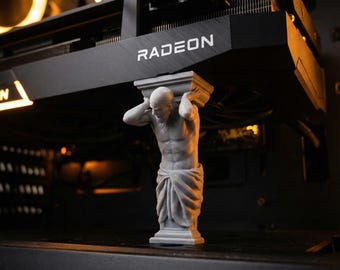 GPU-steunbeugel: Atlas GPU-houder, doorzakstandaard grafische kaart, GPU-beugel voor installatie van gaming-pc