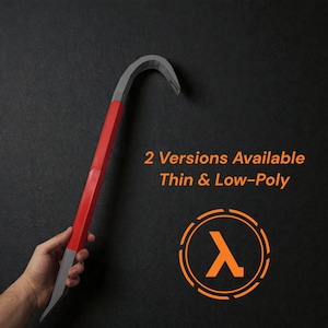 Half Life 2 Crowbar Replica | Gordon Freeman Cosplay Prop, PC Gaming Setup Decor