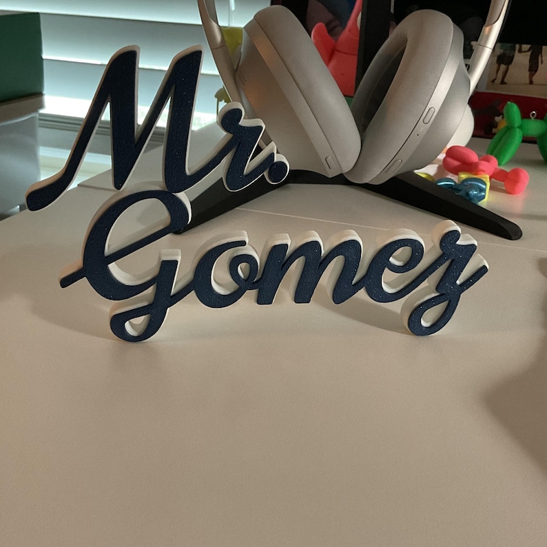 Custom Teacher Desk Name Sign – Personalized 3D Printed Nameplate - Etsy