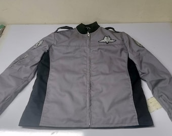 Handmade Unisex Starship Inspired Grey Cotton Troopers Uniform Jacket From the Mobile Cosplay Infantry Costume Casual Outerwear