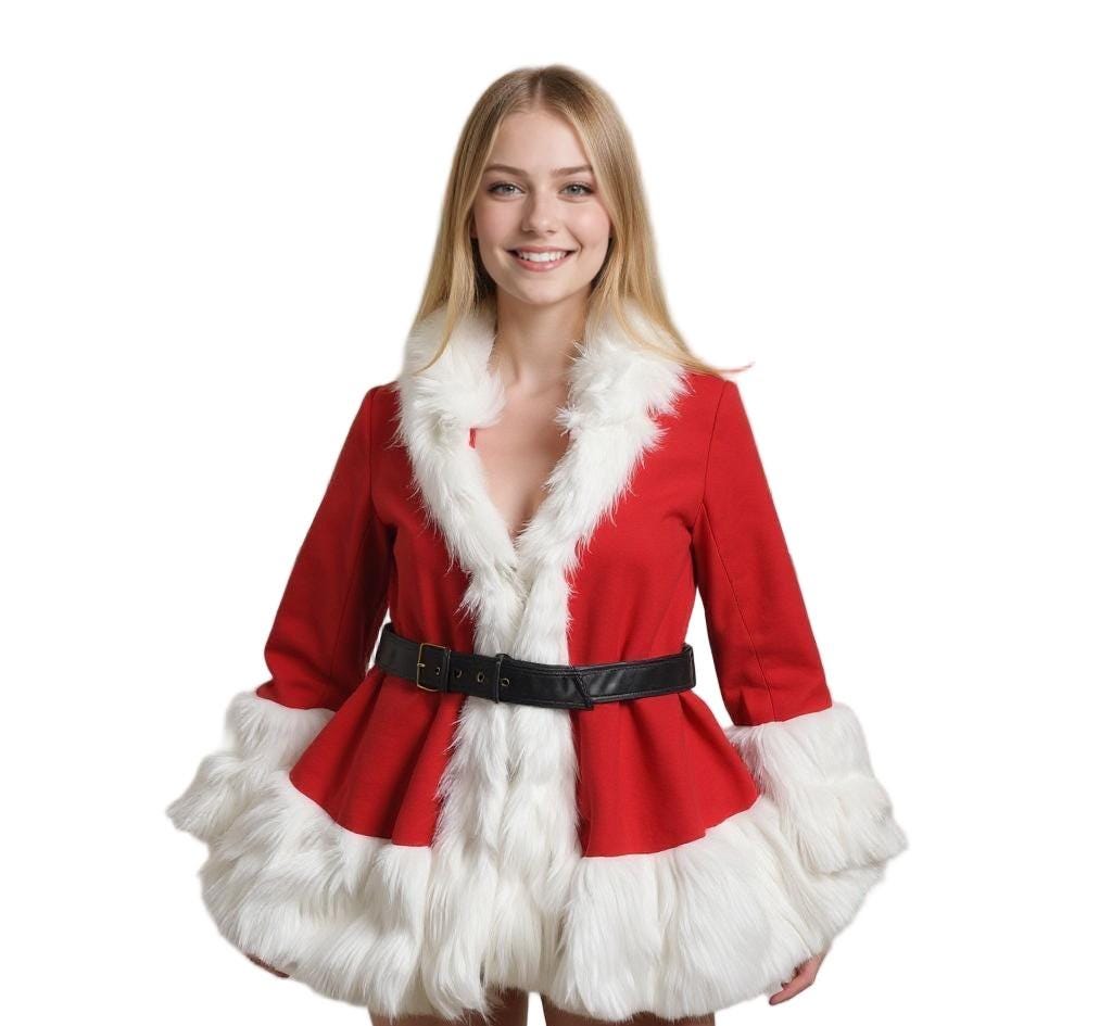 Ladies Santa Dress - Etsy