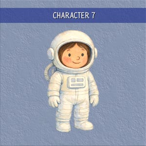 Personalized Kids Space Book: Heartwarming Moon Adventure Story - Custom Astronaut Birthday Gift #7 (Girl)