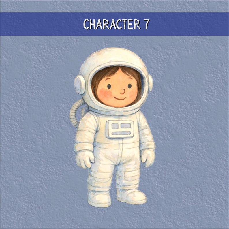 Personalized Kids Space Book: Heartwarming Moon Adventure Story - Custom Astronaut Birthday Gift #7 (Girl)