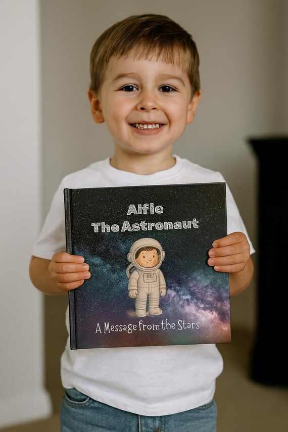 Personalized Kids Space Book: Heartwarming Moon Adventure Story - Astronaut Gift