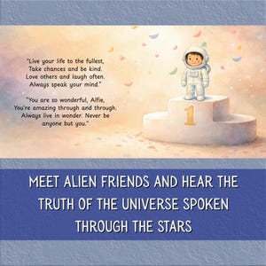 Personalized Kids Space Book: Heartwarming Moon Adventure Story - Custom Astronaut Birthday Gift image 6