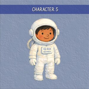 Personalized Kids Space Book: Heartwarming Moon Adventure Story - Custom Astronaut Birthday Gift #5 (Boy)