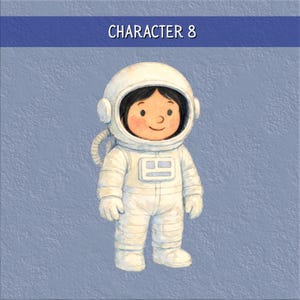 Personalized Kids Space Book: Heartwarming Moon Adventure Story - Custom Astronaut Birthday Gift #8 (Girl)