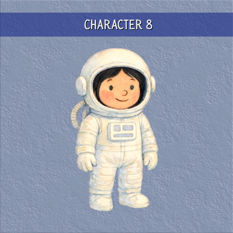 Personalized Kids Space Book: Heartwarming Moon Adventure Story - Custom Astronaut Birthday Gift #8 (Girl)