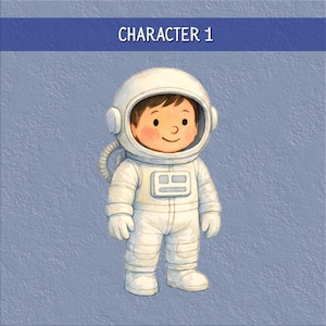 Personalized Kids Space Book: Heartwarming Moon Adventure Story - Custom Astronaut Birthday Gift #1 (Boy)