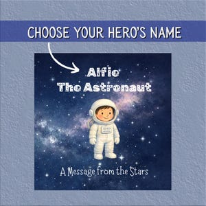 Personalized Kids Space Book: Heartwarming Moon Adventure Story - Custom Astronaut Birthday Gift image 2