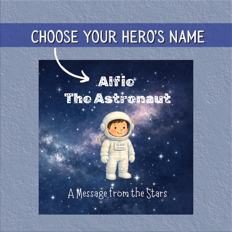 Personalized Kids Space Book: Heartwarming Moon Adventure Story - Custom Astronaut Birthday Gift image 2