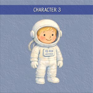 Personalized Kids Space Book: Heartwarming Moon Adventure Story - Custom Astronaut Birthday Gift #3 (Boy)