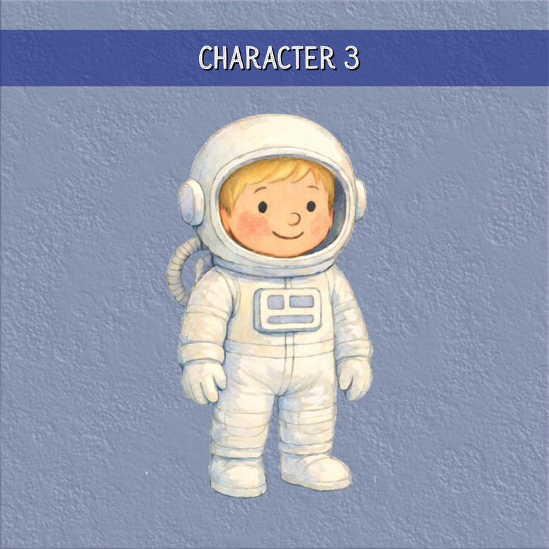 Personalized Kids Space Book: Heartwarming Moon Adventure Story - Custom Astronaut Birthday Gift #3 (Boy)