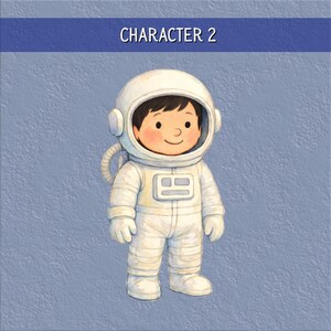 Personalized Kids Space Book: Heartwarming Moon Adventure Story - Custom Astronaut Birthday Gift #2 (Boy)