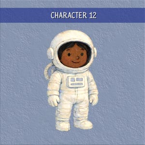 Personalized Kids Space Book: Heartwarming Moon Adventure Story - Custom Astronaut Birthday Gift #12 (Girl)