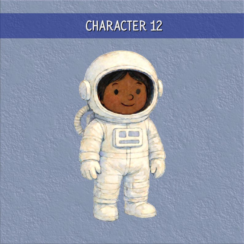 Personalized Kids Space Book: Heartwarming Moon Adventure Story - Custom Astronaut Birthday Gift #12 (Girl)