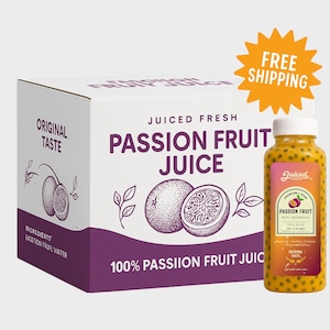48 ct - Juiced Fresh Frozen Passion Fruit Juice Bottles (Original Flavor) (2 Cases)