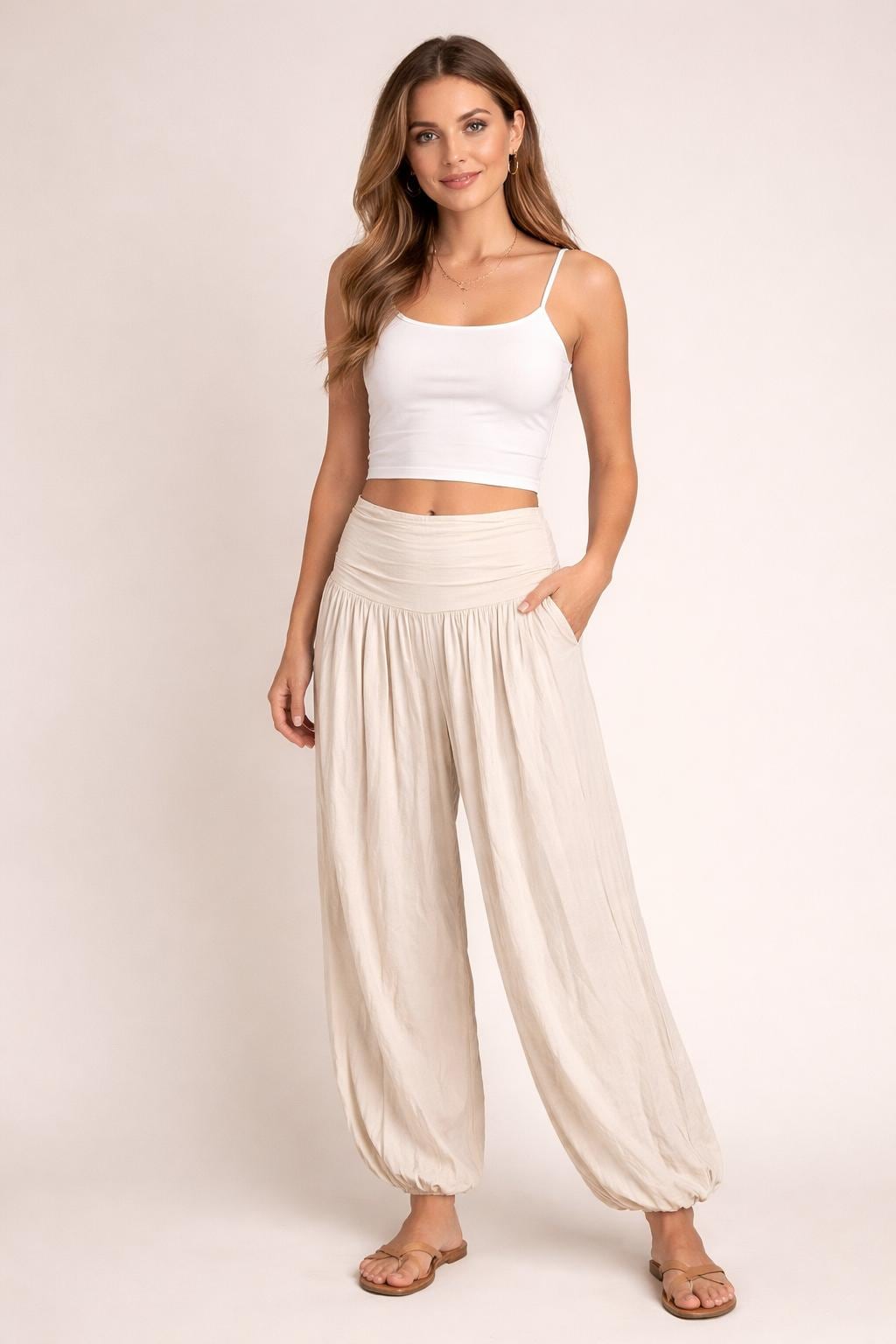 BUDDHA Arts&more - Trousers, Black/White, 56