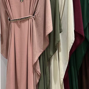 ladies Kaftan Maxi Dress | Modest Formal Dress |  Abaya for women | FDubai abaya | One Size Fits Most | Gift for Her | Simple abaya