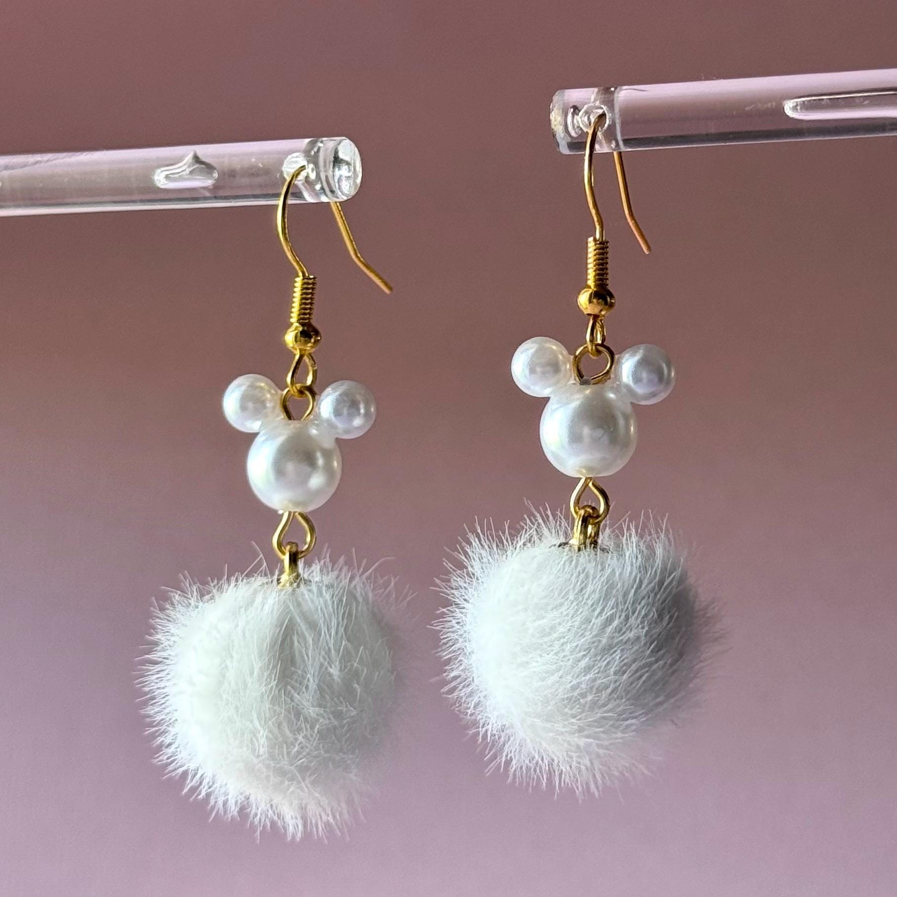 FULLIVE Christmas Santa Hat Earrings - Hypoallergenic Dangle Holiday Jewelry For Women, Red & Silver Rhinestones