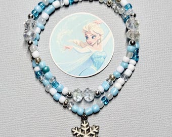 Elsa Inspired Beaded Bracelet Sets | Sets of 2