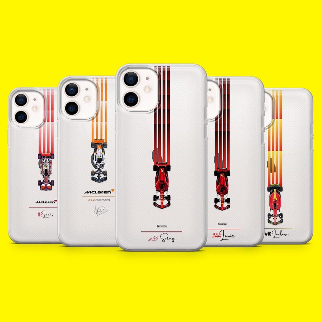 Clear Formula 1 Phone Case Racing Team Lewis Cover for iPhone 16 15 14 ...