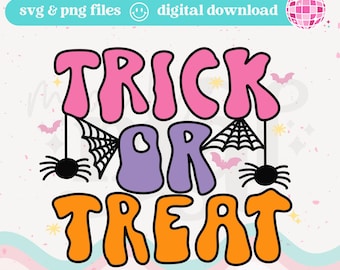 Trick or Treat SVG | Halloween Quote, Cricut Cut File (Instant Download)