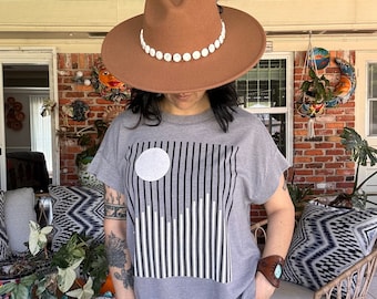 Full moon Hatband, white magnesite and tiger eye Hat Band