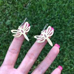 Dragonfly dangle earrings