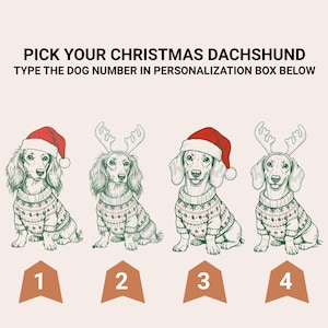 T-shirt de Noël Teckel, Sweat-shirt personnalisé Chien Saucisse, T-shirt de Noël humoristique, T-shirt de Noël Comfort Colors, Cadeau pour amoureux des chiens, T-shirt sapin de Noël image 2