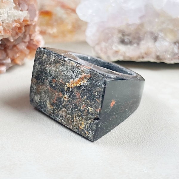 Hermite Rings Hematite Ring - Etsy