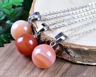 amulet carnelian necklace