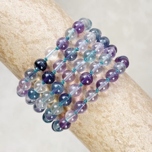 Nodum// Fluorite Beaded Handknotted Bracelet (EPJ-BSBB14-FL)