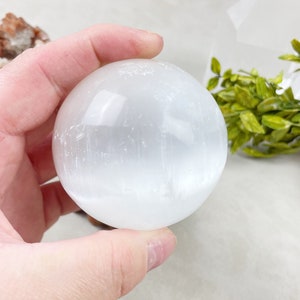 Selenite Satin Spar Sphere Orb (EPJ-HSSA23-9)