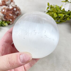Selenite Satin Spar Sphere Orb (EPJ-HSSA23-2)