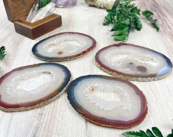 Coaster Pack: Four Agate Coaster Set (EPJ-HPAA10-5)