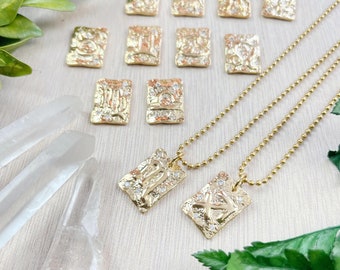 Zodiac Tag Charm Necklace (EPJ-N1AA18)