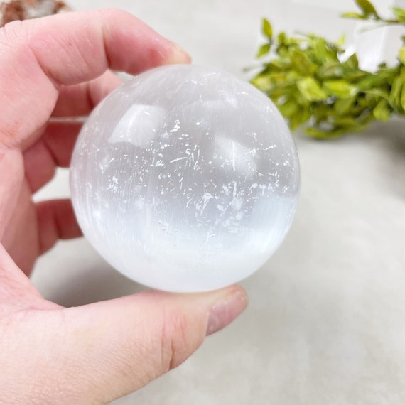 Selenite Satin Spar Sphere Orb (EPJ-HSSA23-10)