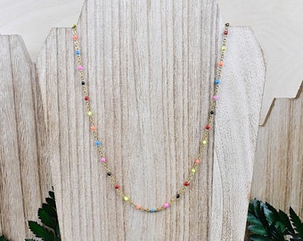 Collana Con Iniziale H In Argento Placcato Oro, Circondata Da Gemme... | Collana Con Lettera H - Foto 6