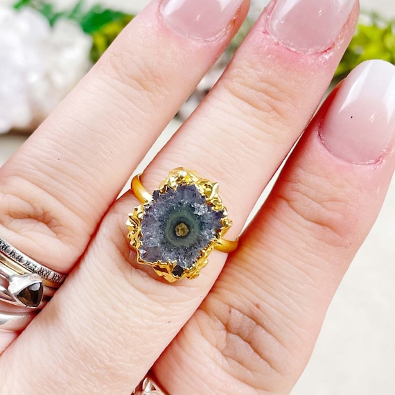 Simple Gold Stalactite Ring (EPJ-R19DDA10-1)