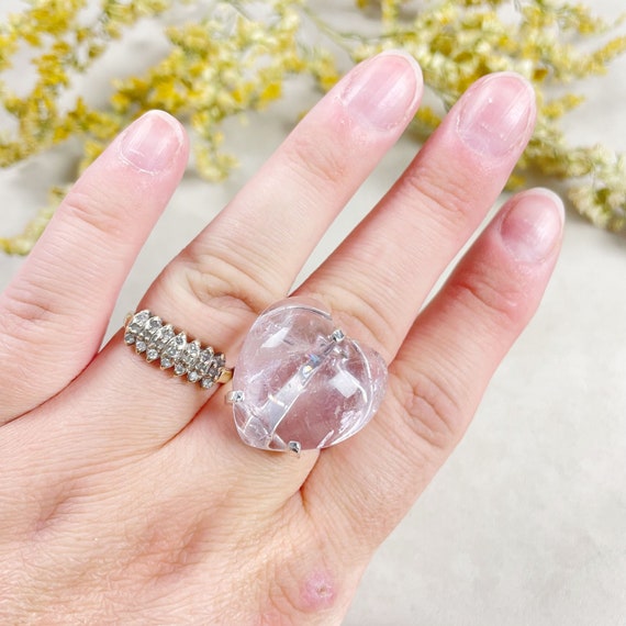Silver Amethyst Heart Statement Wire Ring (EPJ-RA10-AM-1)