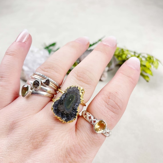 Jasper Stalactite Statement Ring (EPJ-RB20AAA10-10)