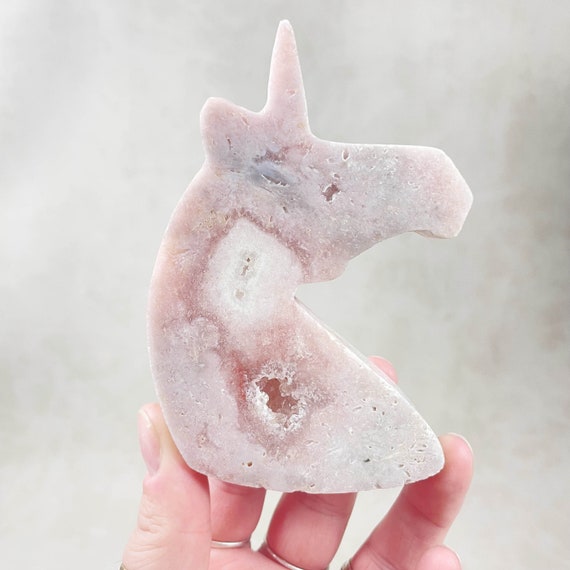 Pink Amethyst Unicorn Carving (EPJ-HDSS15-3)