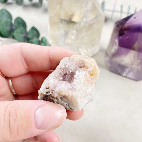 Pink Amethyst Druzy Geode Cluster (EPJ-GEO14-112)