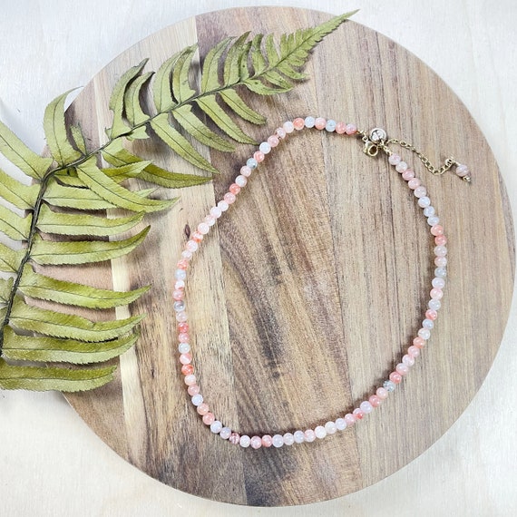 Arusha Sunstone 5mm Beaded Necklace (EPJ-NSBA15)