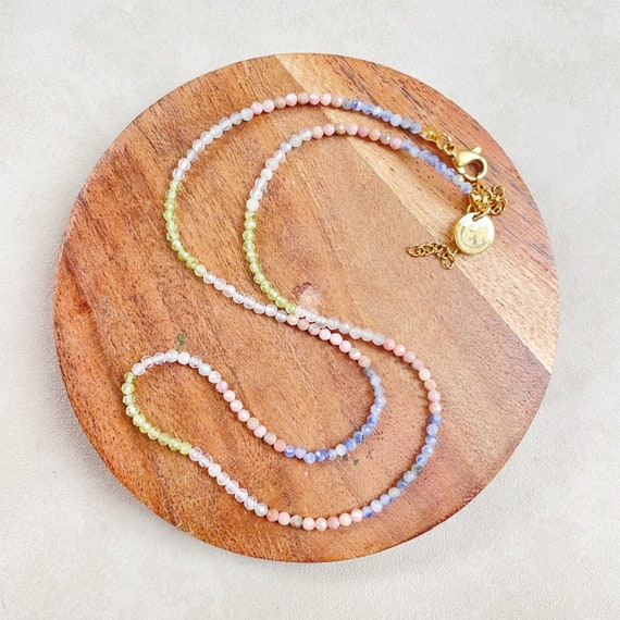 Etus// Nymph Gemstone Beaded Necklace (EPJ-NSBB19-NP)