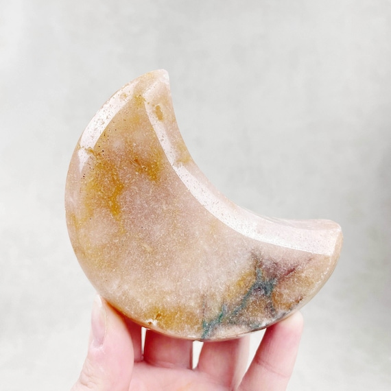 Pink Amethyst Moon Carving (EPJ-HDSS28-2)