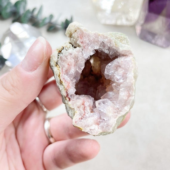 Pink Amethyst Druzy Geode Cluster (EPJ-GEO14-53)