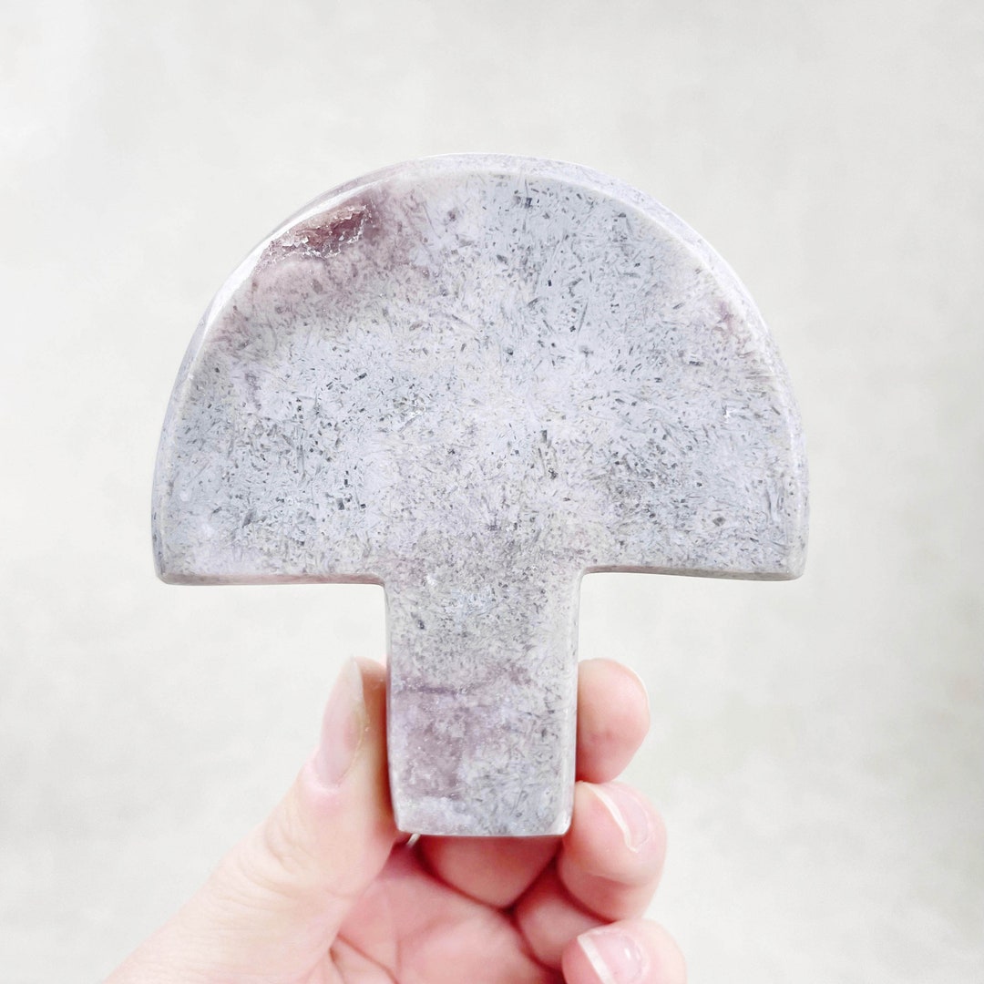ピンクアメジストキノコ彫刻（EPJ-HDSS32-3） - Etsy 日本